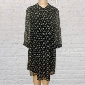 UNIQLO Floral Print Babydoll Tunic Dress